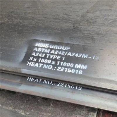 Placa d'acer Corten A709M HPS50W laminat en calent A242M